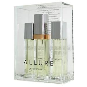 chanel allure eau de toilette purse spray and 2 refills|Chanel Allure perfume 50ml.